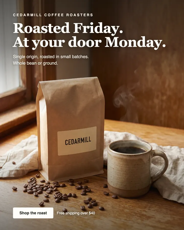 Cedarmill Coffee ad
