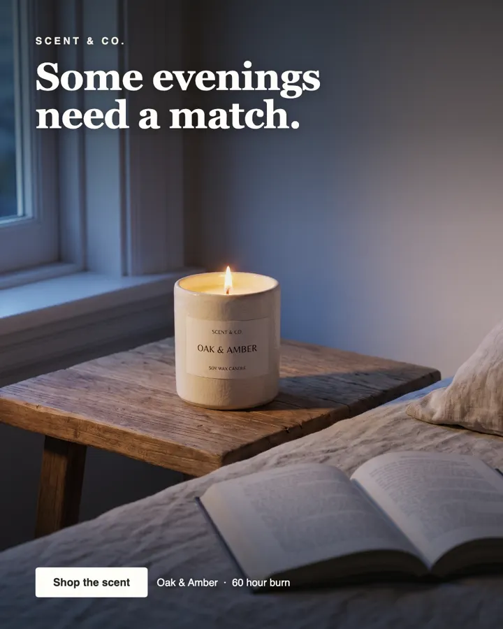Scent and Co bedside ad